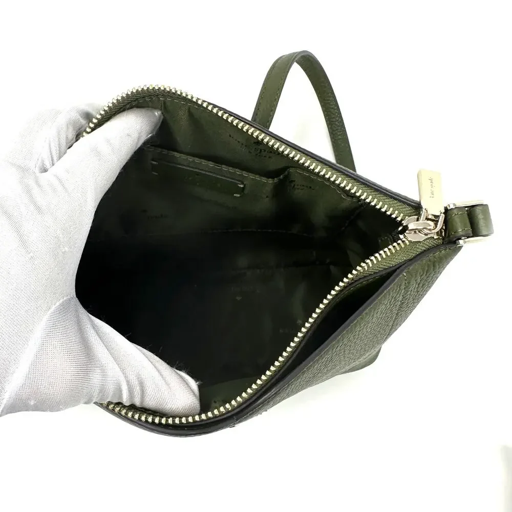 Kate Spade Harlow Crossbody Purse Enchanted Green Leather WKR00058